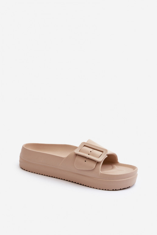 Sandalias plataforma ligeras con hebillas Big Star NN274A666 beige