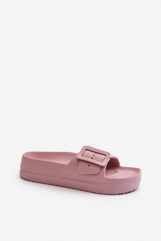 Sandalias ligeras con plataforma y hebillas en rosa Big Star NN274A663