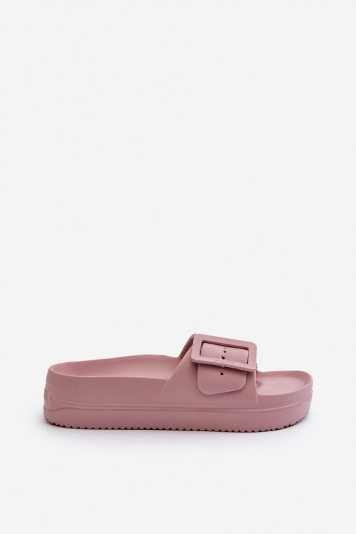 Sandalias ligeras con plataforma y hebillas en rosa Big Star NN274A663