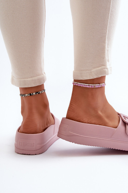 Sandalias ligeras con plataforma y hebillas en rosa Big Star NN274A663