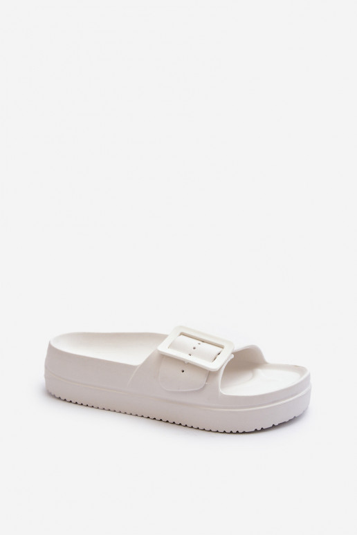 Chanclas ligeras con plataforma con hebilla Big Star NN274A661 color blanco