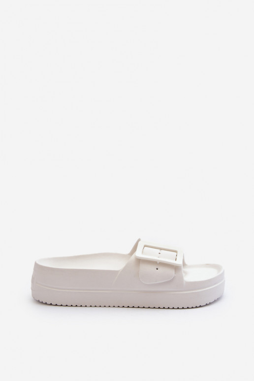 Chanclas ligeras con plataforma con hebilla Big Star NN274A661 color blanco