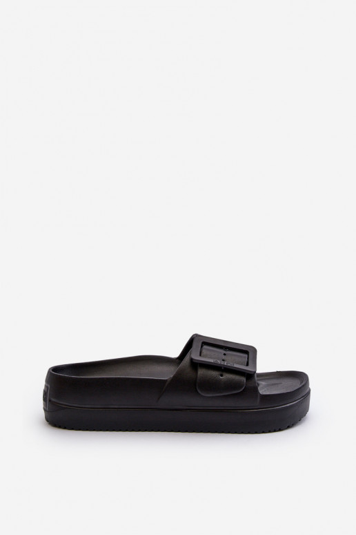 Chanclas ligeras con plataforma hebilla Big Star NN274A662 negro