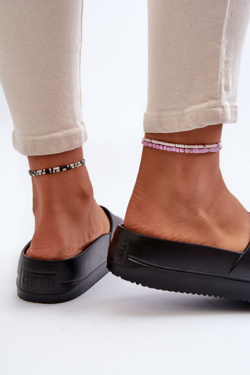 Chanclas ligeras con plataforma hebilla Big Star NN274A662 negro