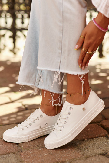 Zapato ocio modelo clásico Big Star NN274285 color blanco