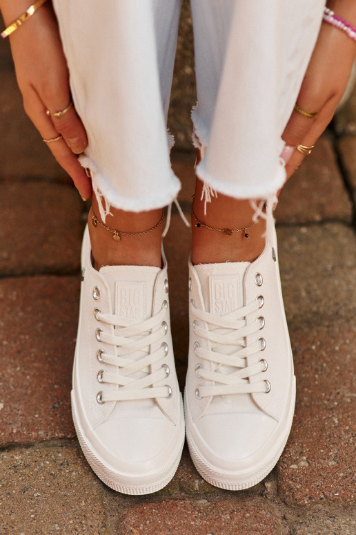 Zapato ocio modelo clásico Big Star NN274285 color blanco