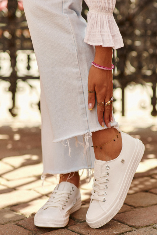 Zapato ocio modelo clásico Big Star NN274285 color blanco