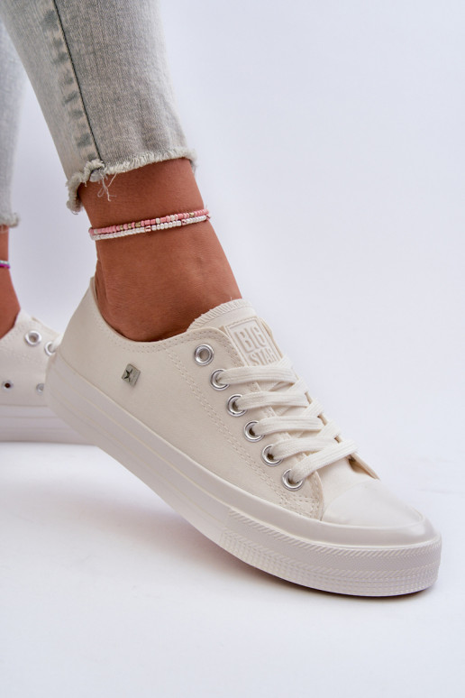 Zapato ocio modelo clásico Big Star NN274285 color blanco