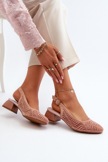 Zapatos con tacón Klocku color rosa Gemifa 2