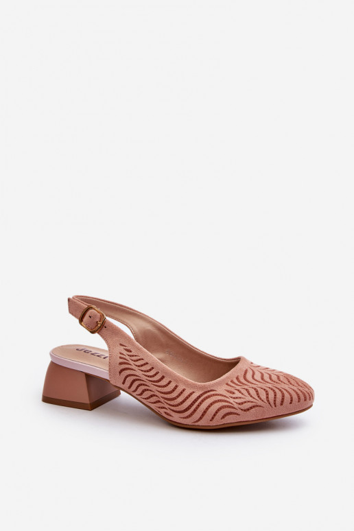 Zapatos con tacón Klocku color rosa Gemifa