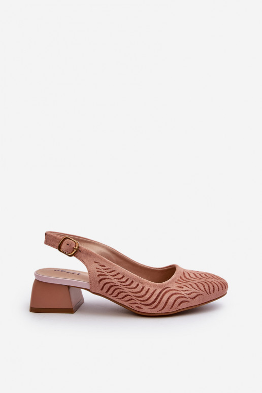 Zapatos con tacón Klocku color rosa Gemifa