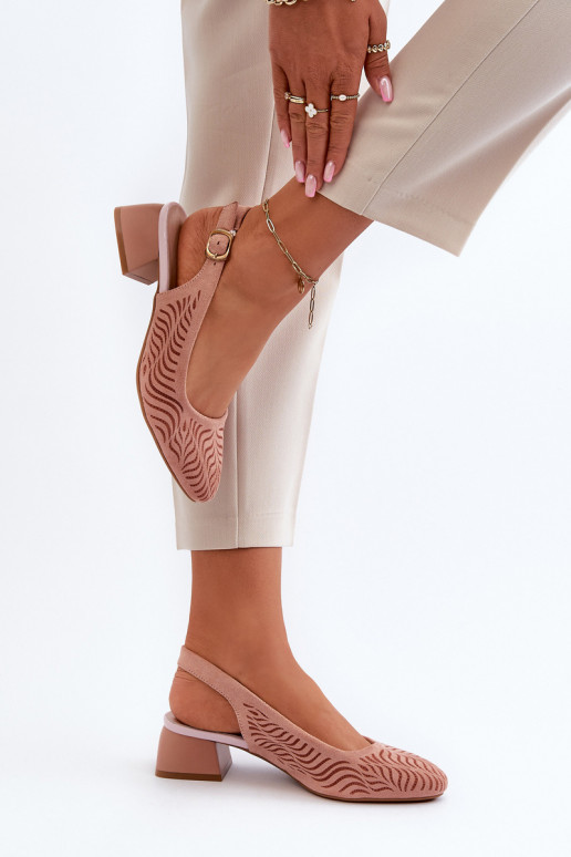 Zapatos con tacón Klocku color rosa Gemifa