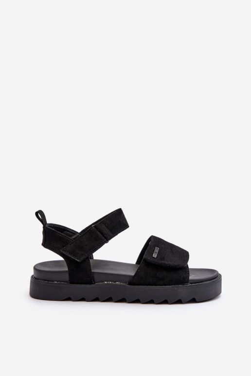 Sandalias de ante con plataforma Big Star NN274700 negro