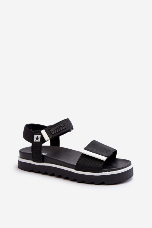 Sandalias de mujer con plataforma Big Star NN274778 color negro