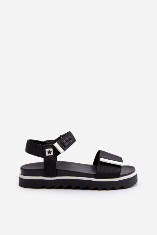 Sandalias de mujer con plataforma Big Star NN274778 color negro