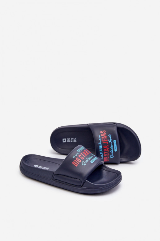 Zapatillas ligeras Zapatillas infantiles Big Star NN374516 azul oscuro