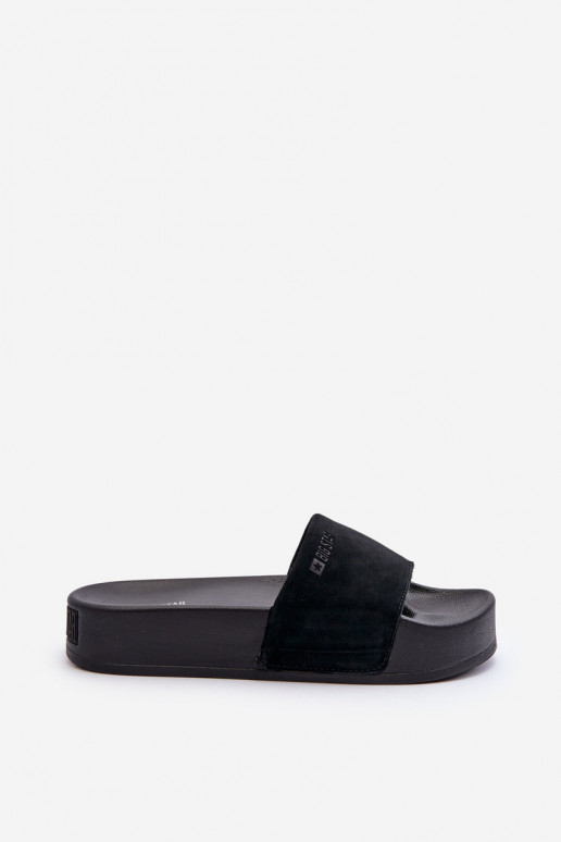 Zapatillas con plataforma fabricadas en ante Big Star NN274A670 color negro