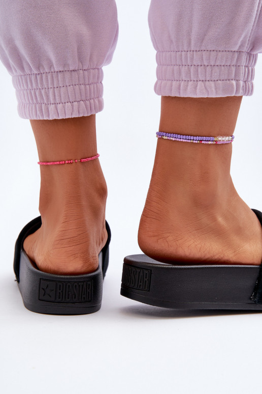 Zapatillas con plataforma fabricadas en ante Big Star NN274A670 color negro