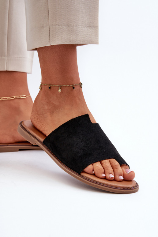 zapatillas de ante color negro Amite zapatillas de ante color negro Amite