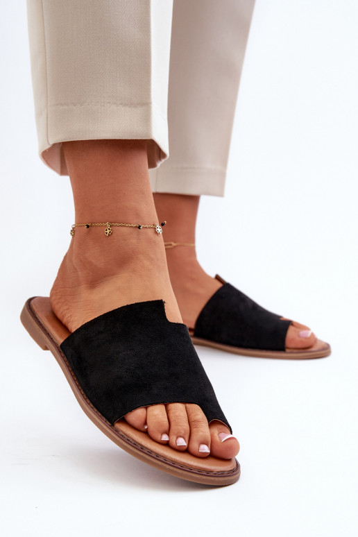 zapatillas de ante color negro Amite zapatillas de ante color negro Amite