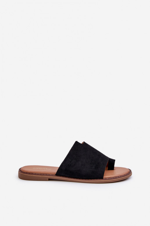 zapatillas de ante color negro Amite