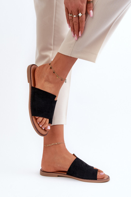 zapatillas de ante color negro Amite zapatillas de ante color negro Amite