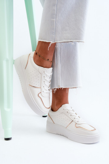 Zapatillas modelo zapatos con plataforma en color blanco Tessama 2