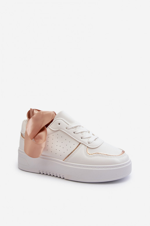Zapatillas modelo zapatos con plataforma en color blanco Tessama