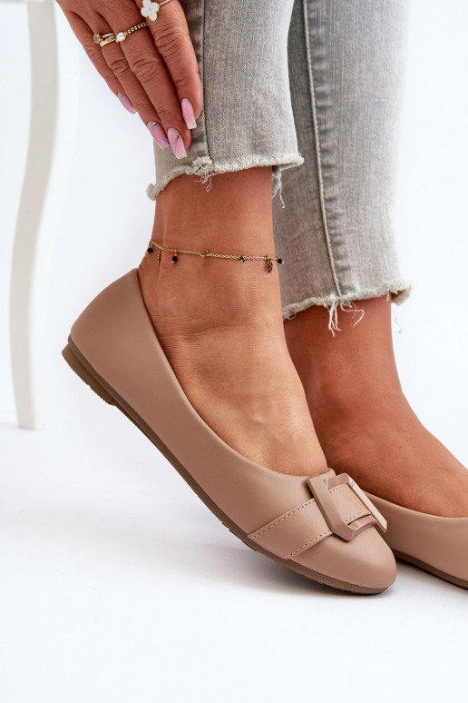 Bailarinas con tirantes Eco beige Cadwenla