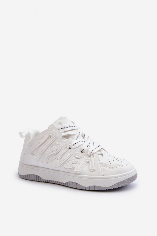 Deportivas modelo zapatos fabricadas en ecopiel en color blanco Berilla