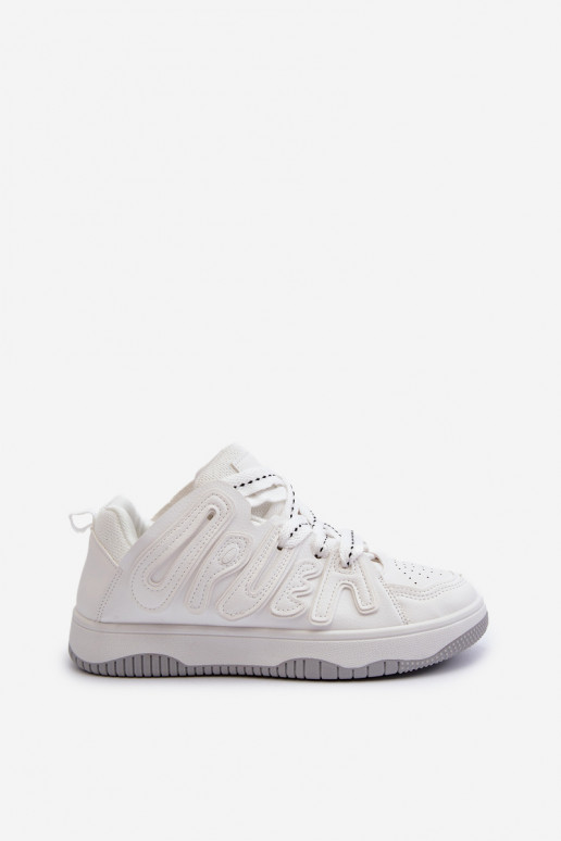 Deportivas modelo zapatos fabricadas en ecopiel en color blanco Berilla