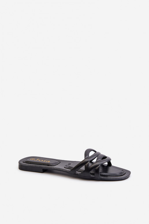 Pantuflas de mujer Eko con tacón ancho en color negro Moldela Pantuflas de mujer Eko con tacón ancho en color negro Moldela