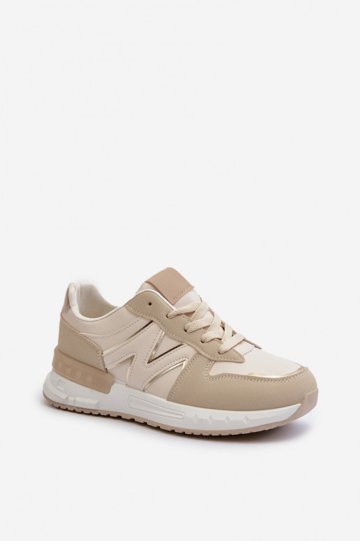 Deportivas modelo zapatos fabricadas en ecopiel beige Kaimans