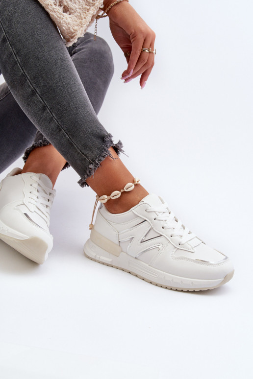 Deportivas modelo zapatos fabricadas en ecopiel en color blanco Kaimans