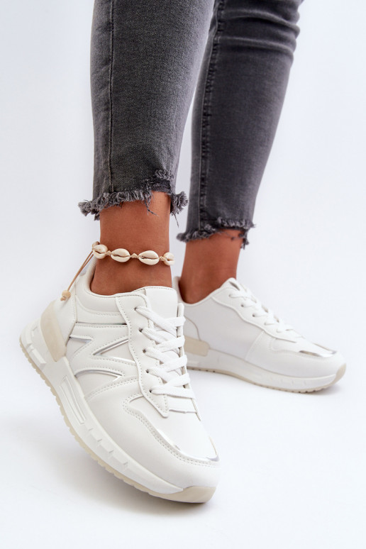 Deportivas modelo zapatos fabricadas en ecopiel en color blanco Kaimans
