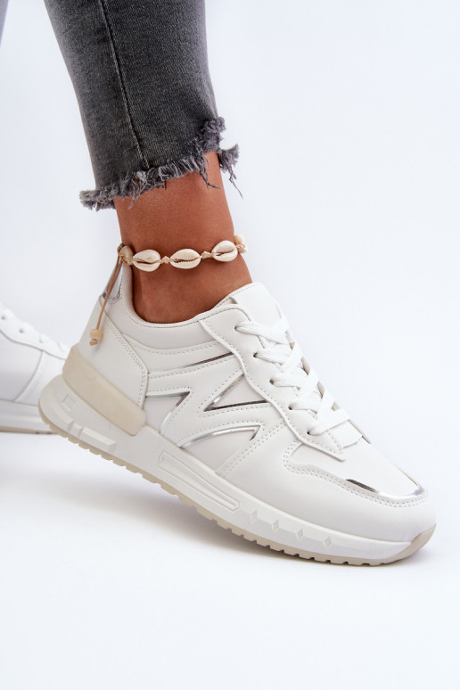Deportivas modelo zapatos fabricadas en ecopiel en color blanco Kaimans
