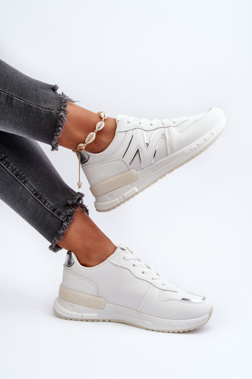 Deportivas modelo zapatos fabricadas en ecopiel en color blanco Kaimans
