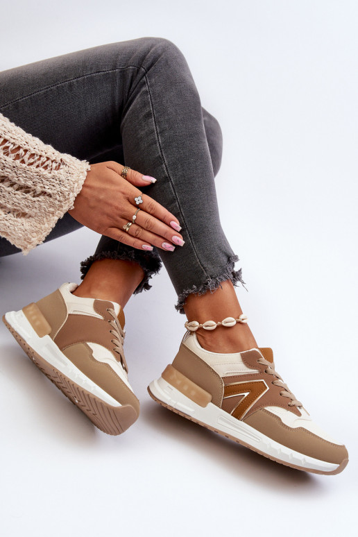 Zapatillas modelo zapatos fabricadas en ecopiel color marrón Vinelli Zapatillas modelo zapatos fabricadas en ecopiel color marrón Vinelli