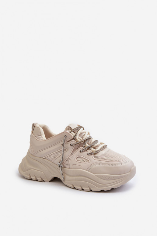 Zapatillas modelo zapatos con suelas macizas de moda m beige Relissa