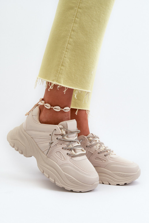 Zapatillas modelo zapatos con suelas macizas de moda m beige Relissa