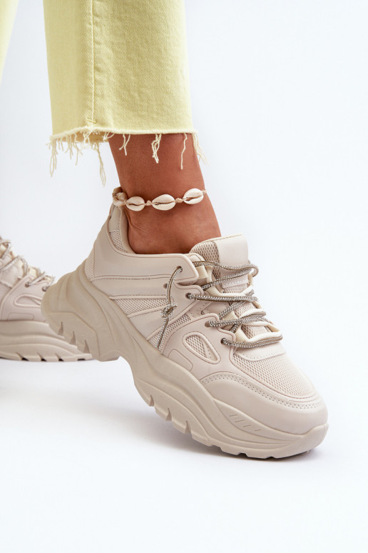 Zapatillas modelo zapatos con suelas macizas de moda m beige Relissa