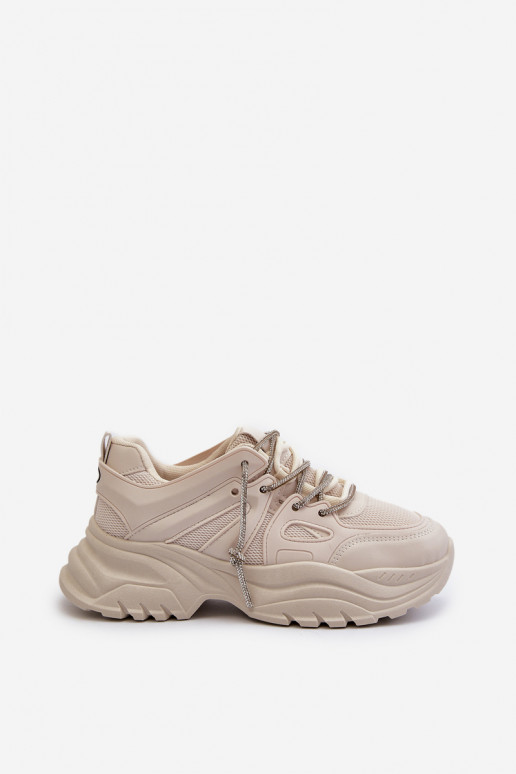 Zapatillas modelo zapatos con suelas macizas de moda m beige Relissa