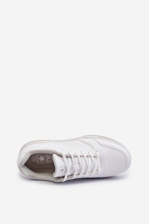 Deportivas modelo zapatos fabricadas en piel ecológica en color blanco Radikalle