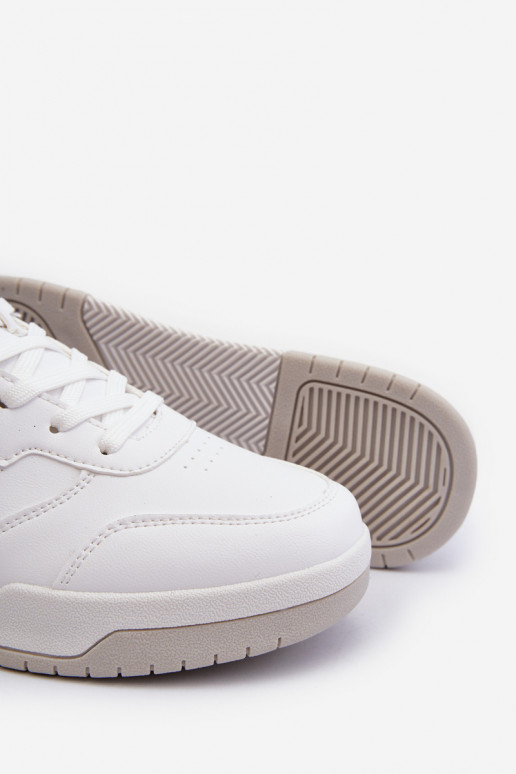 Deportivas modelo zapatos fabricadas en piel ecológica en color blanco Radikalle