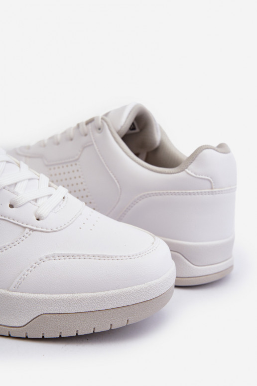 Deportivas modelo zapatos fabricadas en piel ecológica en color blanco Radikalle