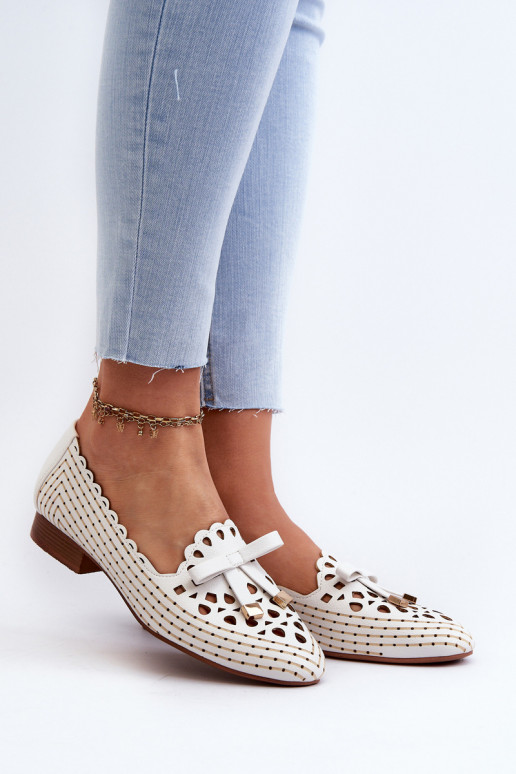 Bailarinas caladas con cintas en blanco Unstable