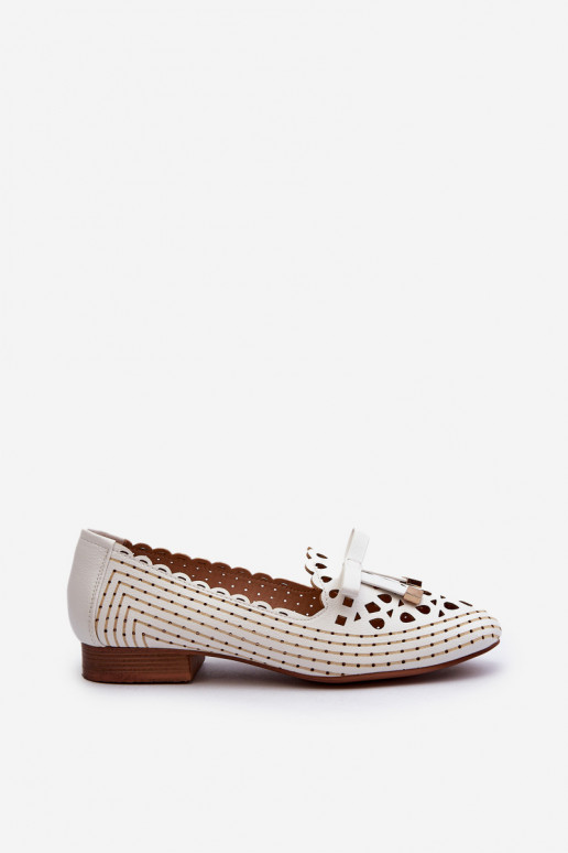 Bailarinas caladas con cintas en blanco Unstable