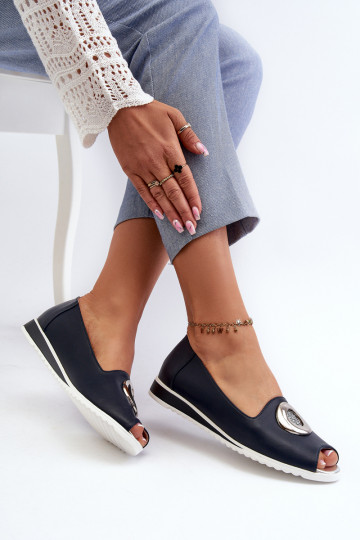 Zapatos con adornos Eco color azul oscuro Biolita 2