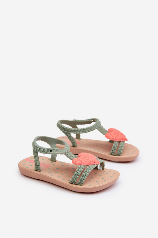 sandalias Infantil con corazones 81997 Ipanema My First Baby color verde