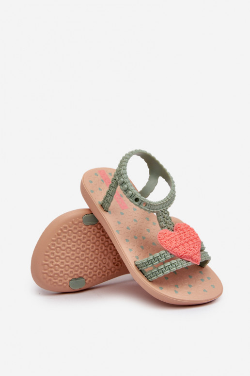 sandalias Infantil con corazones 81997 Ipanema My First Baby color verde